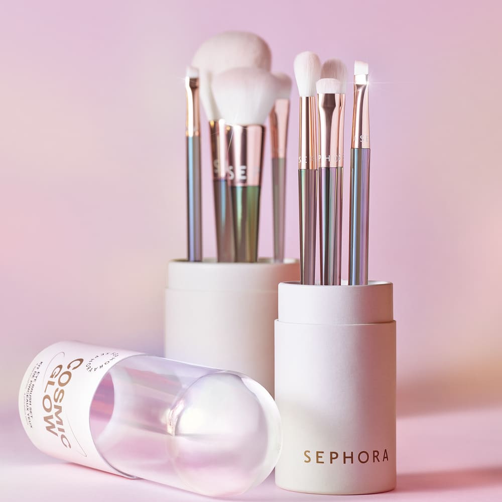 COSMIC GLOW FACE & EYE BRUSH SET (SET DE BROCHAS)